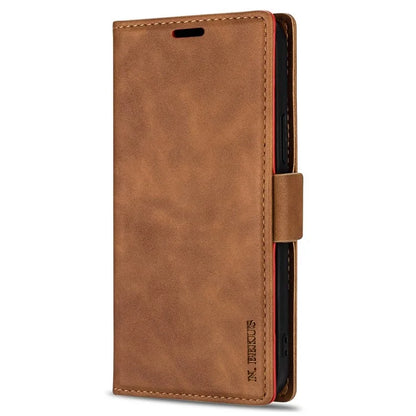 N.BEKUS For Samsung Galaxy S24+ Leather Case Solid Color Phone Cover