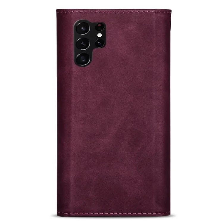 N.BEKUS For Samsung Galaxy S24 Ultra Wallet Cell Phone Cases with Short + Long Strap