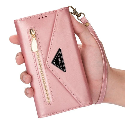 N.BEKUS For Samsung Galaxy S24 Ultra Wallet Cell Phone Cases with Short + Long Strap