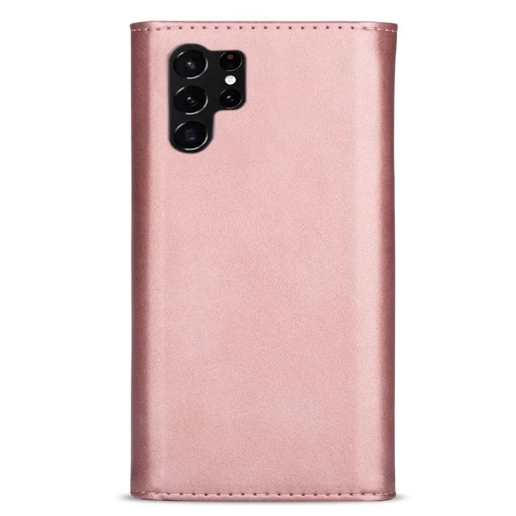N.BEKUS For Samsung Galaxy S24 Ultra Wallet Cell Phone Cases with Short + Long Strap