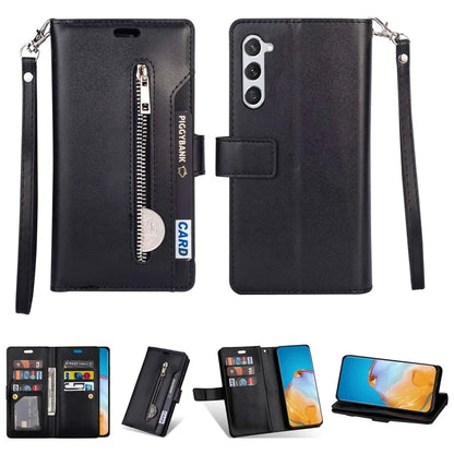 For Samsung Galaxy S24 Case Zipper Pocket Multifunctional Leather Phone Cover