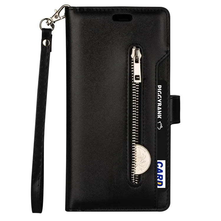 For Samsung Galaxy S24 Case Zipper Pocket Multifunctional Leather Phone Cover