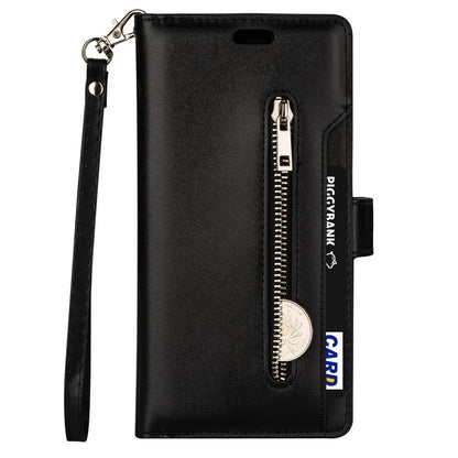 For Samsung Galaxy S24 Case Zipper Pocket Multifunctional Leather Phone Cover
