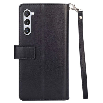 For Samsung Galaxy S24 Case Zipper Pocket Multifunctional Leather Phone Cover