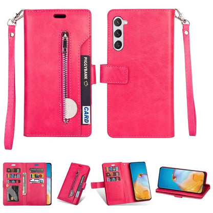 For Samsung Galaxy S24 Case Zipper Pocket Multifunctional Leather Phone Cover