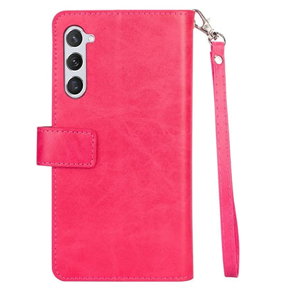 For Samsung Galaxy S24 Case Zipper Pocket Multifunctional Leather Phone Cover