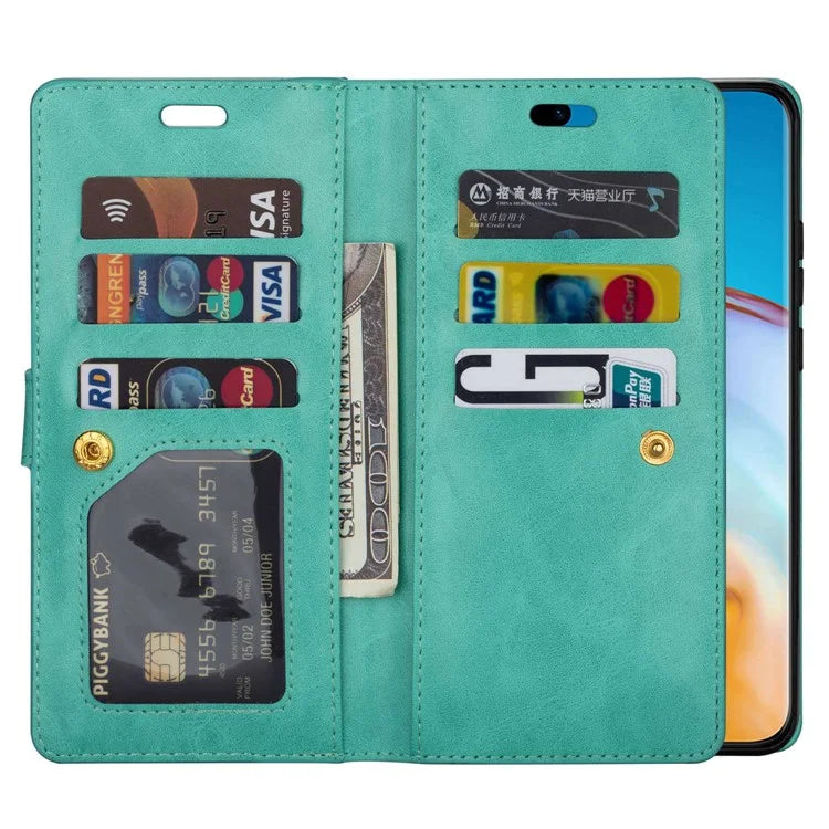 For Samsung Galaxy S24 Case Zipper Pocket Multifunctional Leather Phone Cover