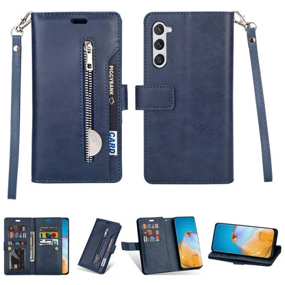 For Samsung Galaxy S24 Case Zipper Pocket Multifunctional Leather Phone Cover