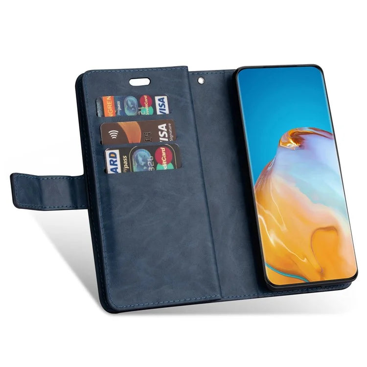 For Samsung Galaxy S24 Case Zipper Pocket Multifunctional Leather Phone Cover