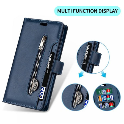 For Samsung Galaxy S24 Case Zipper Pocket Multifunctional Leather Phone Cover