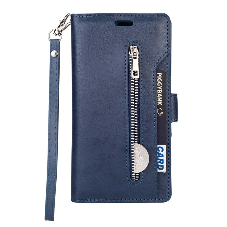 For Samsung Galaxy S24 Case Zipper Pocket Multifunctional Leather Phone Cover