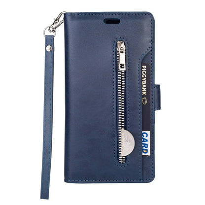 For Samsung Galaxy S24 Case Zipper Pocket Multifunctional Leather Phone Cover