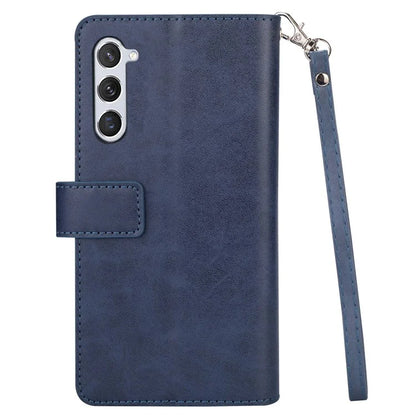 For Samsung Galaxy S24 Case Zipper Pocket Multifunctional Leather Phone Cover