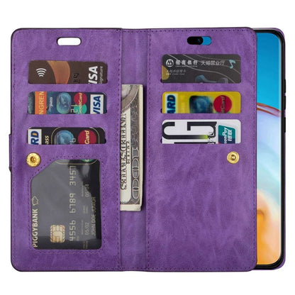 For Samsung Galaxy S24 Case Zipper Pocket Multifunctional Leather Phone Cover