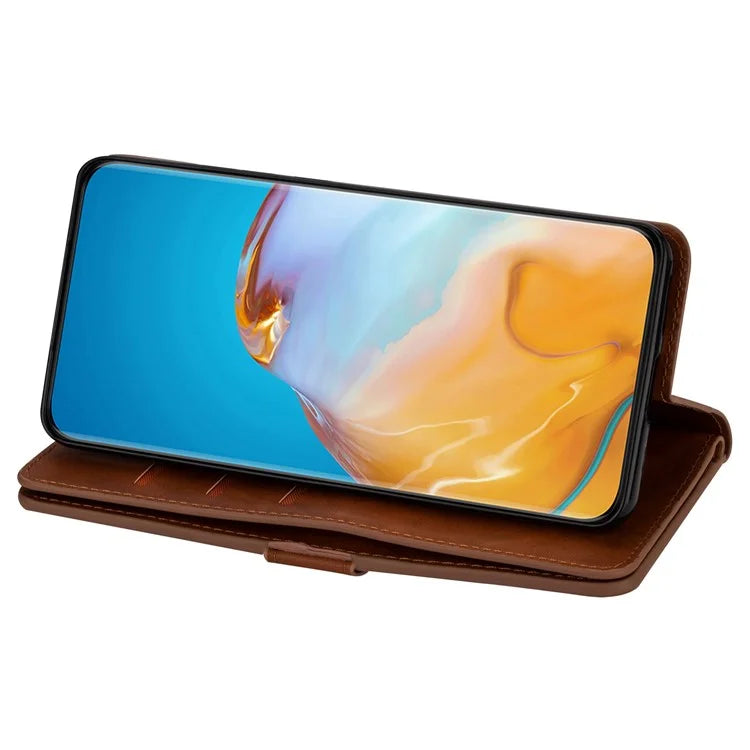 For Samsung Galaxy S24 Case Zipper Pocket Multifunctional Leather Phone Cover