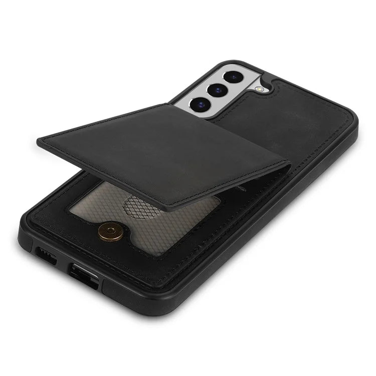 For Samsung Galaxy S24 Card Slots Phone Case RFID Blocking Leather Cover