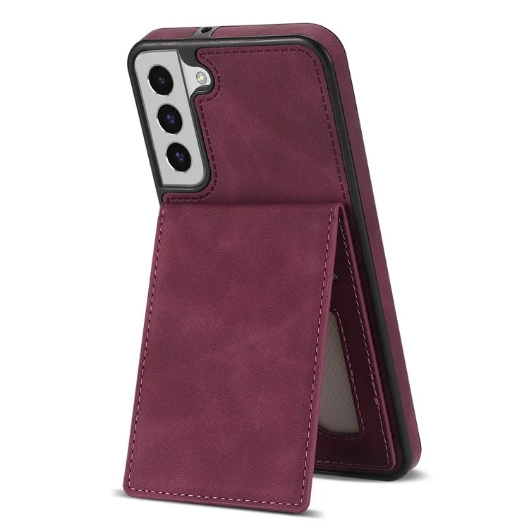 For Samsung Galaxy S24 Card Slots Phone Case RFID Blocking Leather Cover