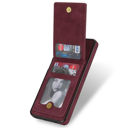 For Samsung Galaxy S24 Card Slots Phone Case RFID Blocking Leather Cover