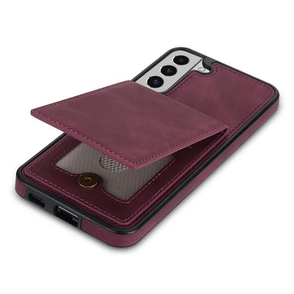 For Samsung Galaxy S24 Card Slots Phone Case RFID Blocking Leather Cover