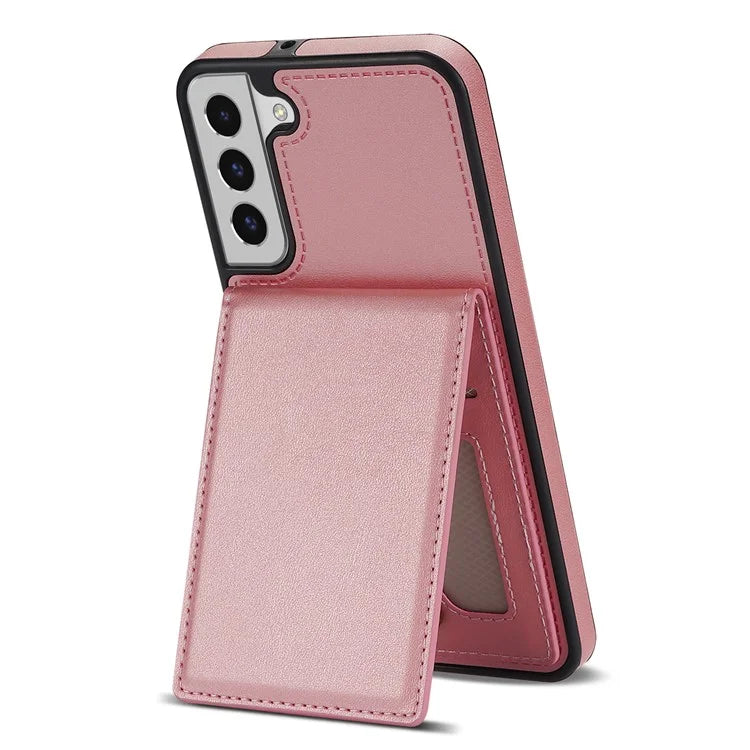 For Samsung Galaxy S24 Card Slots Phone Case RFID Blocking Leather Cover