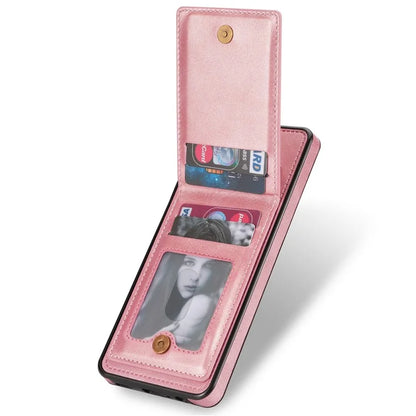 For Samsung Galaxy S24 Card Slots Phone Case RFID Blocking Leather Cover
