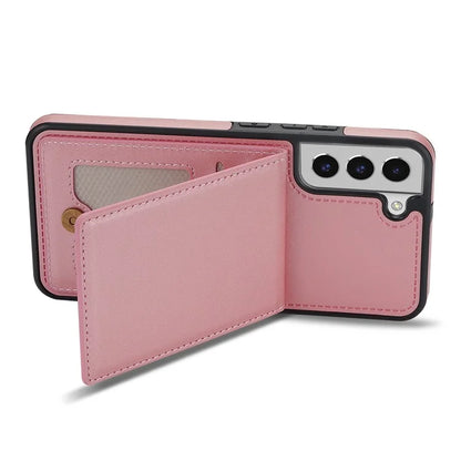 For Samsung Galaxy S24 Card Slots Phone Case RFID Blocking Leather Cover