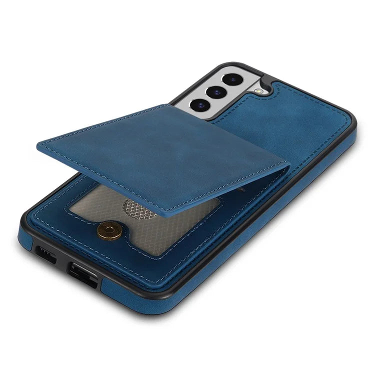 For Samsung Galaxy S24 Card Slots Phone Case RFID Blocking Leather Cover