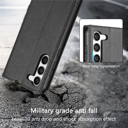 BKS-001 For Samsung Galaxy S24+ Case Anti-drop PU Leather Stand Card Holder Smart Phone Cover
