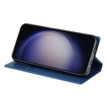 BKS-001 For Samsung Galaxy S24+ Case Anti-drop PU Leather Stand Card Holder Smart Phone Cover