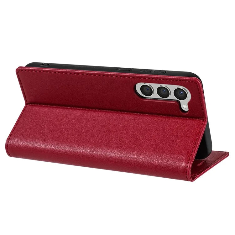 BKS-001 For Samsung Galaxy S24+ Case Anti-drop PU Leather Stand Card Holder Smart Phone Cover