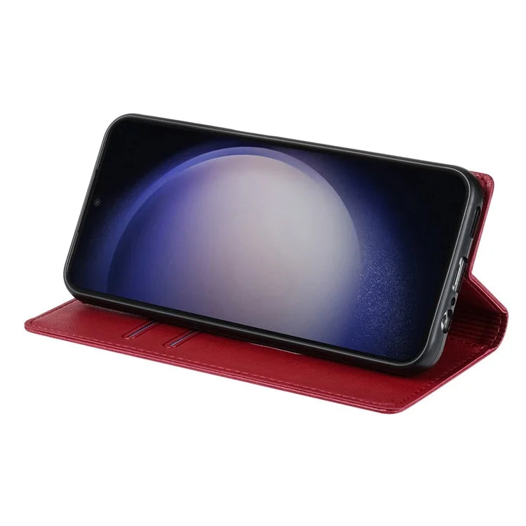 BKS-001 For Samsung Galaxy S24+ Case Anti-drop PU Leather Stand Card Holder Smart Phone Cover