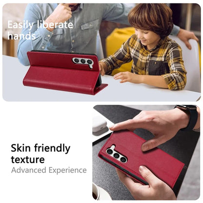 BKS-001 For Samsung Galaxy S24+ Case Anti-drop PU Leather Stand Card Holder Smart Phone Cover