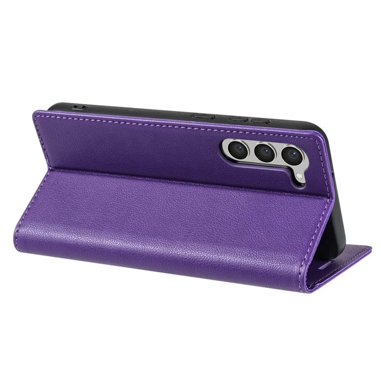 BKS-001 For Samsung Galaxy S24+ Case Anti-drop PU Leather Stand Card Holder Smart Phone Cover