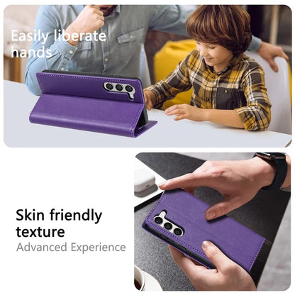 BKS-001 For Samsung Galaxy S24+ Case Anti-drop PU Leather Stand Card Holder Smart Phone Cover