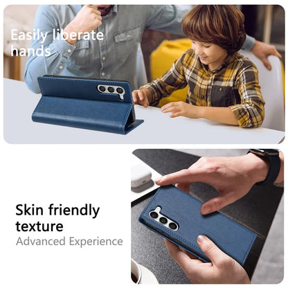 BKS-001 For Samsung Galaxy S24 Magnetic Case Anti-fall Leather Stand Card Slot Phone Cover