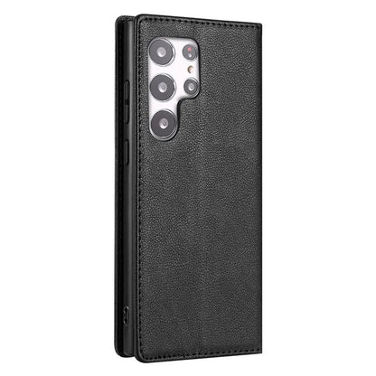 BKS-001 For Samsung Galaxy S24 Ultra Case PU Leather Stand Wallet Phone Protector