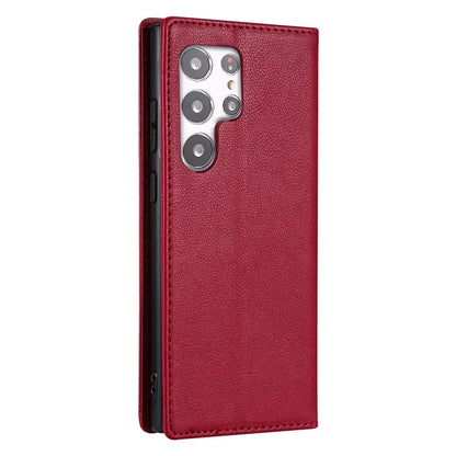 BKS-001 For Samsung Galaxy S24 Ultra Case PU Leather Stand Wallet Phone Protector