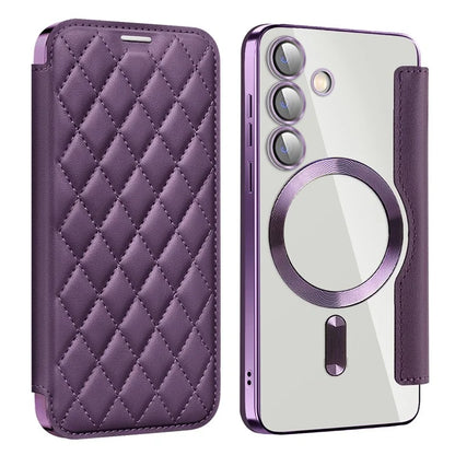 For Samsung Galaxy S24+ Case Card Holder Shockproof Phone Cover Compatible with MagSafe