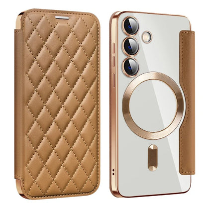 For Samsung Galaxy S24+ Case Card Holder Shockproof Phone Cover Compatible with MagSafe