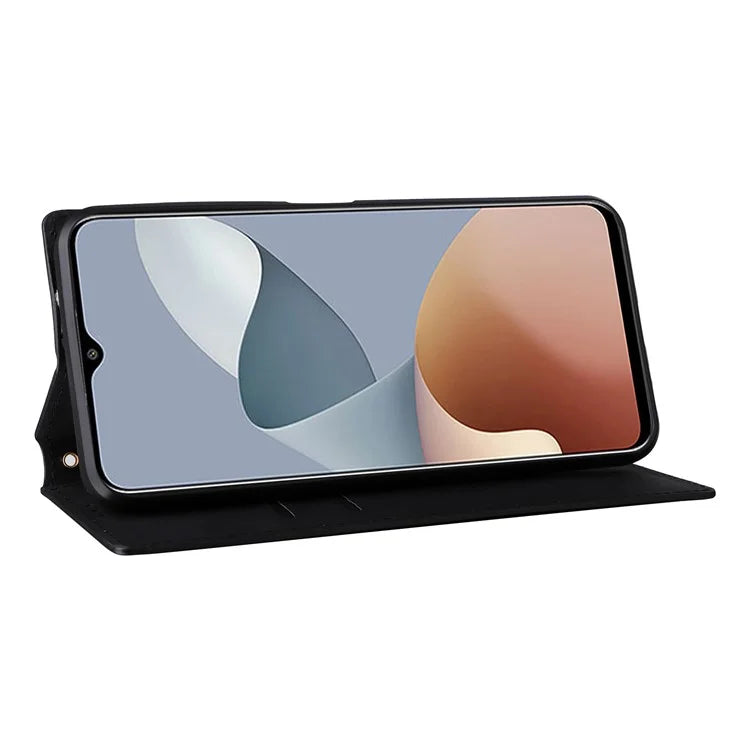 For ZTE Blade A73 4G / Blade V50 Smart / Blade V50 Desig 4G / Axon 50 Lite Wallet Phone Case Rhombus Imprinted PU Leather Folio Flip Cover