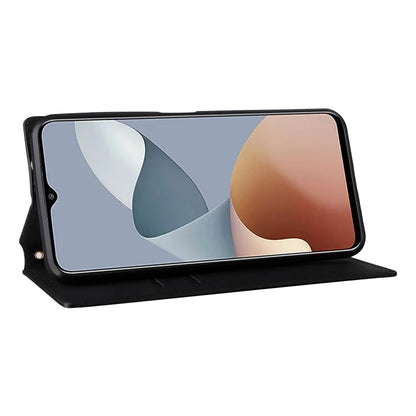 For ZTE Blade A73 4G / Blade V50 Smart / Blade V50 Desig 4G / Axon 50 Lite Wallet Phone Case Rhombus Imprinted PU Leather Folio Flip Cover