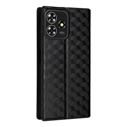 For ZTE Blade A73 4G / Blade V50 Smart / Blade V50 Desig 4G / Axon 50 Lite Wallet Phone Case Rhombus Imprinted PU Leather Folio Flip Cover