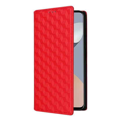 For ZTE Blade A73 4G / Blade V50 Smart / Blade V50 Desig 4G / Axon 50 Lite Wallet Phone Case Rhombus Imprinted PU Leather Folio Flip Cover