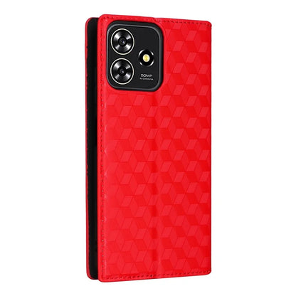 For ZTE Blade A73 4G / Blade V50 Smart / Blade V50 Desig 4G / Axon 50 Lite Wallet Phone Case Rhombus Imprinted PU Leather Folio Flip Cover