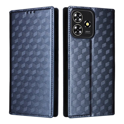 For ZTE Blade A73 4G / Blade V50 Smart / Blade V50 Desig 4G / Axon 50 Lite Wallet Phone Case Rhombus Imprinted PU Leather Folio Flip Cover