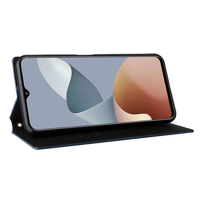 For ZTE Blade A73 4G / Blade V50 Smart / Blade V50 Desig 4G / Axon 50 Lite Wallet Phone Case Rhombus Imprinted PU Leather Folio Flip Cover