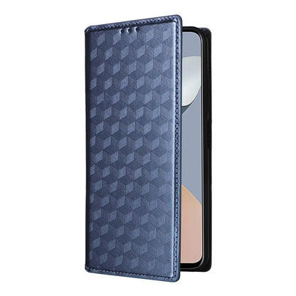 For ZTE Blade A73 4G / Blade V50 Smart / Blade V50 Desig 4G / Axon 50 Lite Wallet Phone Case Rhombus Imprinted PU Leather Folio Flip Cover