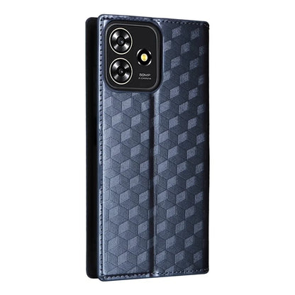 For ZTE Blade A73 4G / Blade V50 Smart / Blade V50 Desig 4G / Axon 50 Lite Wallet Phone Case Rhombus Imprinted PU Leather Folio Flip Cover