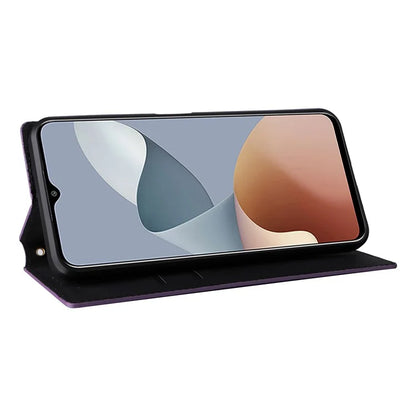 For ZTE Blade A73 4G / Blade V50 Smart / Blade V50 Desig 4G / Axon 50 Lite Wallet Phone Case Rhombus Imprinted PU Leather Folio Flip Cover