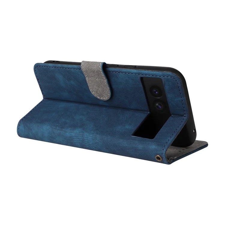 For Google Pixel 8a Case RFID Blocking PU Leather Phone Cover with Strap